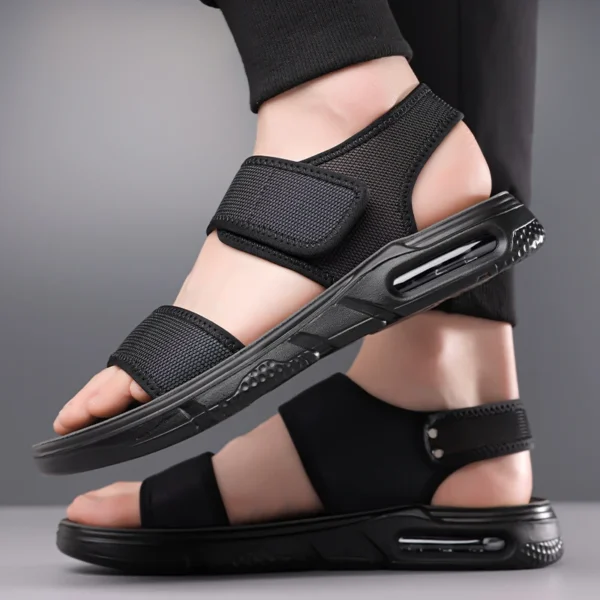 Männer Strand Wohnungen Open-toe männer Rutsche Sandalen Bequeme Sommer Schuhe Schnell Trocknend Waten Aqua Schuhe Alle-spiel Reise Männliche Sandalen 3
