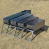 Moderne Stahl BBQ Grills Klapp Tragbare Grill Herd Verdickt Outdoor Barbecue Grill Hause Hof Brazier Camping Liefert 2