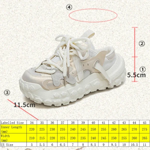 Koznoy 5,5 cm neue Air Mesh Echt leder Slipper Plattform Wohnungen bequeme klobige Turnschuhe Sommer hohle Frauen Sandalen Loafer Schuhe 2