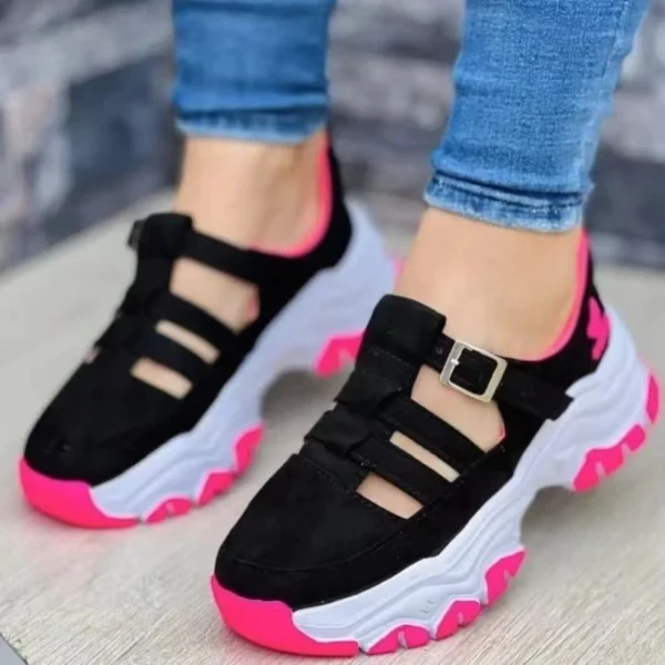 Neue Schuhe mit dicken sohlen Bequeme Frauen Sandalen Mode frauen Schuhe Vielseitig Hohl Casual Sandalen Sommer Zapatos Para Mujeres 3