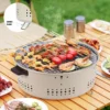 Multifunktionaler koreanischer Grill, tragbarer Holzkohleofen zum Kochen von Tee und Fleisch im Freien zu Hause 2