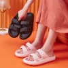 Mode Schnalle Dicke Plattform Hausschuhe Frauen Hause Weiche Sohle eva Wolke Rutschen Sandalen Frau 2025, Sommer Nicht Slip Strand Flip-Flops 6