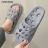 Bad Dusche Hausschuhe Mann aushöhlen Frauen Rutschen Sommer Eva Schuhe weiche Anti-Rutsch-Flip-Flops Paar Indoor Outdoor Sandalen