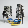 Metall-Gürtelschnalle, sexy Damen-Clip-Toe-Sandalen, 2022, Sommer, neuer Ins-Stil, Party, Laufsteg, Stilettos, Street-Fashion, lässige Sandalen 6