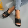 Sommer Neue Frauen Hausschuhe Flachen Boden Nicht-slip Outdoor Offene spitze Strand Weibliche Sandalen Sexy Mode-Design Rutschen Frau schuhe 3