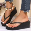 Frauen Sommer Strand Keile Flip-Flops Leichte Clip Toe Plattform Sandalen Frau Hochhackige Outdoor Rutschen Orthopädische Schuhe 3