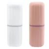 2Pcs Reise Waschen Tasse Zahnbürste Fall Bad Lieferungen Lagerung Box für Zahnpasta Zahnbürste Kamm Tragbare Leichte Langlebig 2