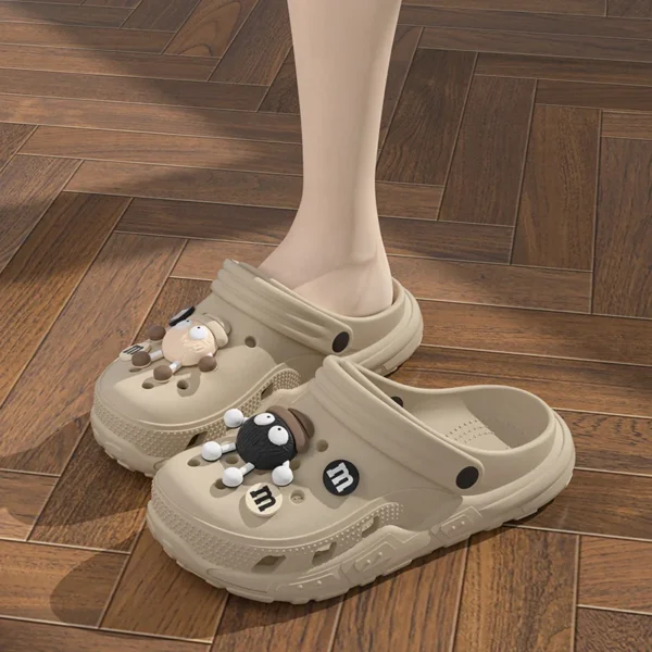 Entzückende Cartoon Charms Clogs Sommer Damen Sandalen Slipper Mann Schuhe 3