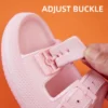 Mode Schnalle Dicke Plattform Hausschuhe Frauen Hause Weiche Sohle eva Wolke Rutschen Sandalen Frau 2025, Sommer Nicht Slip Strand Flip-Flops 3