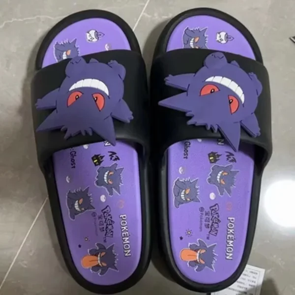 Anime Gengar Erwachsene/Kinder Hausschuhe Cartoon Kawaii Netter Mann Frau Sommer Outdoor Sandalen Casual Atmungsaktive EVA Schuhe Geschenk 6