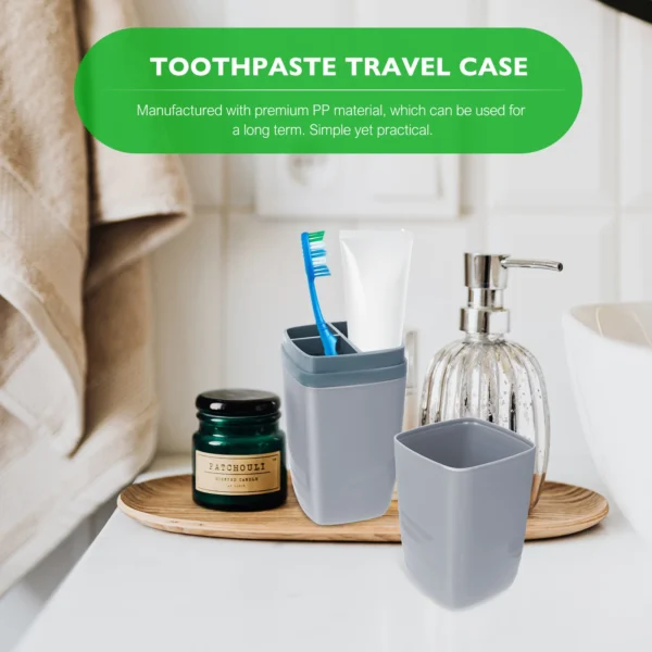 Haushalt Waschen Tasse Lagerung Box Mann Zahnbürste Halter Reise Zahnbürsten Pp Container 3