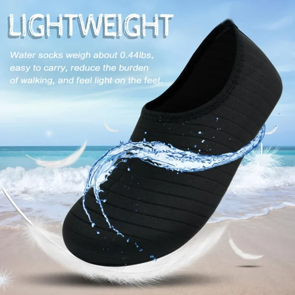 1 Paar Wasserschuhe Damen Barfußsocken Anti-Rutsch Schnelltrocknend Herren Strand Schwimmen Wassersportschuhe 3