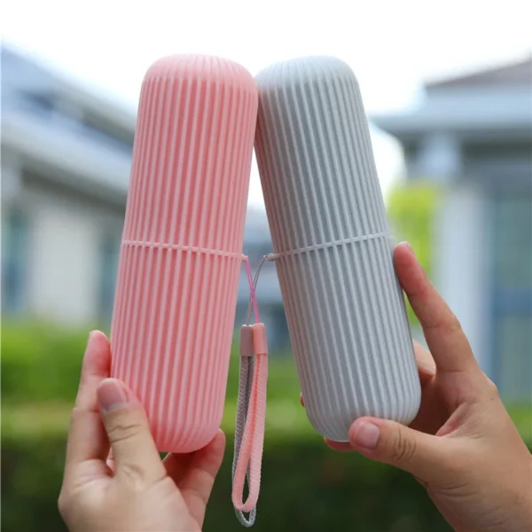 Reise Tragbare Zahnbürste Tasse Bad Zahnpasta Halter Lagerung Fall Box Organizer Reise Toilettenartikel Lagerung Tasse Neue Kreative 2