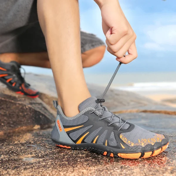 Hochwertige Aquaschuhe mit Baumwollfutter, Outdoor-Strandsandalen, Wassersport, Upstream-Schuhe, bequeme Barfuß-Watschuhe, Unisex 4