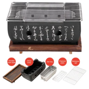 Japanischer Grill Grill Mini Haushalt Aluminium legierung Holzkohle Grill ofen Ofen Zubehör