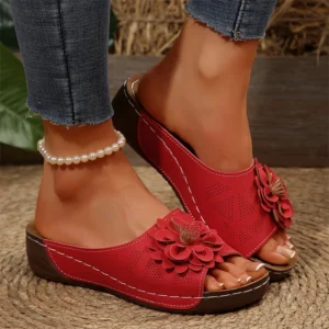 Sommer Frau Sandalen Schuhe Mode Keil Wanderschuhe Retro frauen Sandalen Slip Auf Atmungsaktive Schuhe Alias Mujer Weibliche