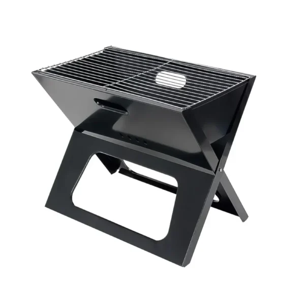 Faltbarer Holzkohlegrill, ultradünn, tragbar, Grill, leicht, einfacher Grill zum Kochen im Freien, Camping, Wandern