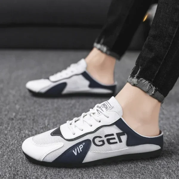 Männer Hausschuhe Trend Baotou Schuhe für Männer Sommer Atmungsaktive Casual Schuh Vulkanisierte Wohnungen Männlichen Turnschuhe Halbe Slip-on Schuhe 6