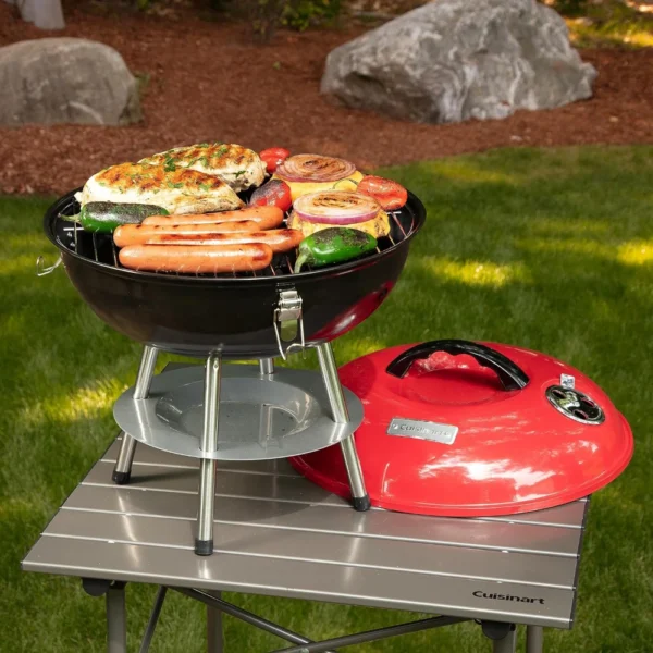 1pc tragbarer Grill Grill Holzkohle grill tragbarer Grill Grill kessel Außen grills Raucher für Terrasse Hinterhof Grill Camping ofen 3