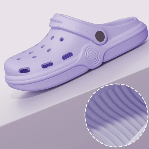 Dongdong Schuhe Damen Neue trendige Sommer dicke Sohle erhöhen Anti-Rutsch-Mode Arbeit Strand Baotou rutschige Sandalen 4