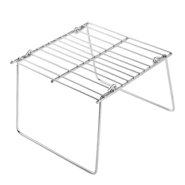 Edelstahl BBQ Rack Mini Faltbare Grill Grill Einfache Grill Rack Außen Grill Grill (Größe 2) 2