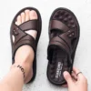 Sommer Männer Sandalen Offene spitze Flache männer Casual Schuhe Outdoor Wanderschuhe Sandalen für Männer Strand Schuhe alias hombre Männer hausschuhe