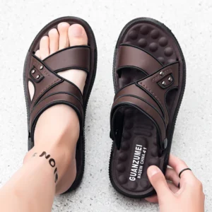 Sommer Männer Sandalen Offene spitze Flache männer Casual Schuhe Outdoor Wanderschuhe Sandalen für Männer Strand Schuhe alias hombre Männer hausschuhe