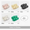2023 Frauen weiche Sohle Wolke Hausschuhe dicke Plattform Indoor-Outdoor-Strands andalen Sommer Eva rutsch feste Flip-Flops 6