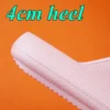 Dicke Plattform-Wolken-Hausschuhe für Damen, modische Schnalle, weiche Sohle, Kissen, Rutschen, Sandalen, Damen, 2023, Sommer, Strand, rutschfeste Flip-Flops 4