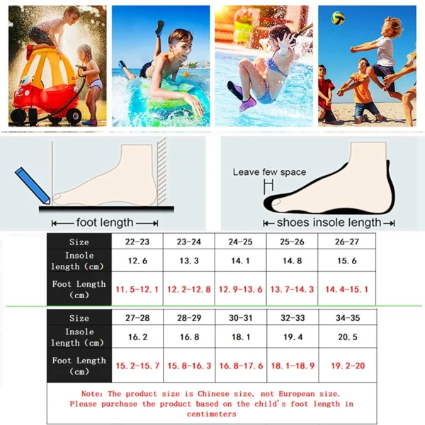 Sommer Kinder Einhorn Dinosaurier Schwimmen Schuhe Outdoor Strand Waten Schuhe Kinder Quick-Dry Wasser Schuhe Barfuß Sport Socken 3