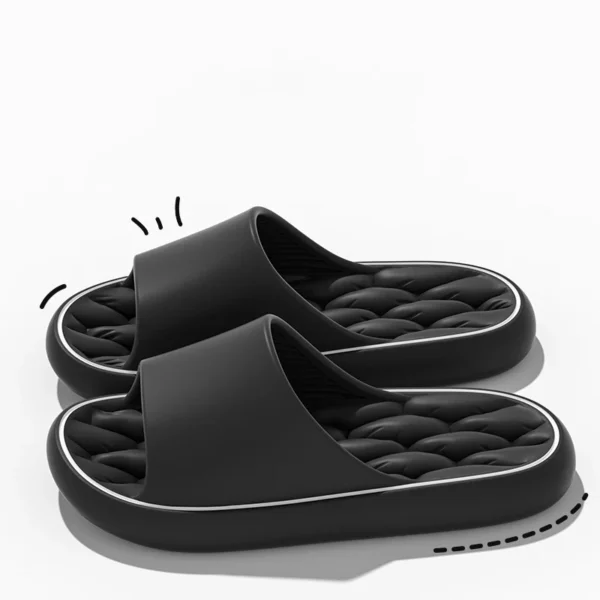 Superleichte weiche Hausschuhe, einfache Mode-Slides, elastische EVA-Schuhe, bunte Turnschuhe in der Tür, Badezimmer-Flip-Flops 4