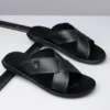 Sommer Männer Klassische Retro Leichte Ein-linie Hausschuhe Männer Anti-slip Leder Casual Coole Hausschuhe mit Weichen Strand Urlaub schuhe 5