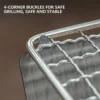 [Heißer Verkauf] Grill Grill Heizung speichert Multifunktions-Camping Grill Grill Rack Netz Brennholz ofen Edelstahl Grill 3
