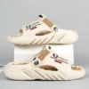 Männer Hausschuhe 2024 Neue Sommer Plattform Rutschen Sandalen EVA Weiche sohle Männer Schuhe Indoor Outdoor Walking Strand Schuhe Flip-flops 4