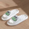 Sommer Strand Rutschen Badezimmer Anti Slip Slipper Rutschfeste Hause Flip-Flops Cartoon Frosch Weiche Sandalen 6