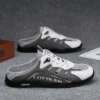 Herren Plus Size Casual Mesh Hausschuhe Sommer atmungsaktive rutschfeste Wanderschuhe Mode Baotou bequeme Outdoor-Sportsandalen 2
