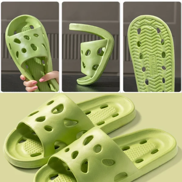 SALE Badezimmer-Hausschuhe, schnell trocknend, für die Dusche, ausgehöhlt, wasserdicht, für den Innenbereich, Sommersohle, Eva-Schuhe, rutschfeste Flip-Flops für Männer und Frauen 3