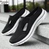 Sommerhausschuhe für Herren, atmungsaktiv, Freizeitschuhe, weich gepolstert, Papa-Schuhe, leichte Herrenschuhe, kostenloser Versand 5