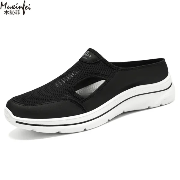 Sommerhausschuhe für Herren, atmungsaktiv, Freizeitschuhe, weich gepolstert, Papa-Schuhe, leichte Herrenschuhe, kostenloser Versand