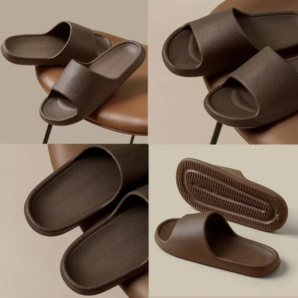 Verkauf Damen Sommerhaus Indoor Hausschuhe Frauen Anti-Rutsch-Bad Hausschuhe Eva weiche Sohle Sandalen undichte Strand Hausschuhe Flip Flops 6