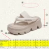 Koznoy 7,5 cm Peep Toe Schaffell Flip Leder hohle Mode Sandalen Hausschuhe Mary Jane Designer Frauen Sommer Wohnungen Loafer Schuhe 2