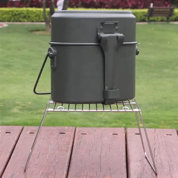 Edelstahl BBQ Rack Mini Faltbare Grill Grill Einfache Grill Rack Außen Grill Grill (Größe 2) 6