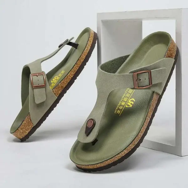Neue Leder Männer Sandalen männer Designer Schuhe Flip-Flops Outdoor Strand Schuh Zapatos Hombre Langlebig Luxus Schuh Alias De Mujer 2