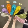 Einfarbig Nicht-slip Freizeit Paar Hausschuhe Frauen Sommer Strand Hausschuhe Outdoor Frauen Flip-Flops Atmungsaktive Strand sandalen frauen 2