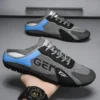Männer Hausschuhe Trend Baotou Schuhe für Männer Sommer Atmungsaktive Casual Schuh Vulkanisierte Wohnungen Männlichen Turnschuhe Halbe Slip-on Schuhe
