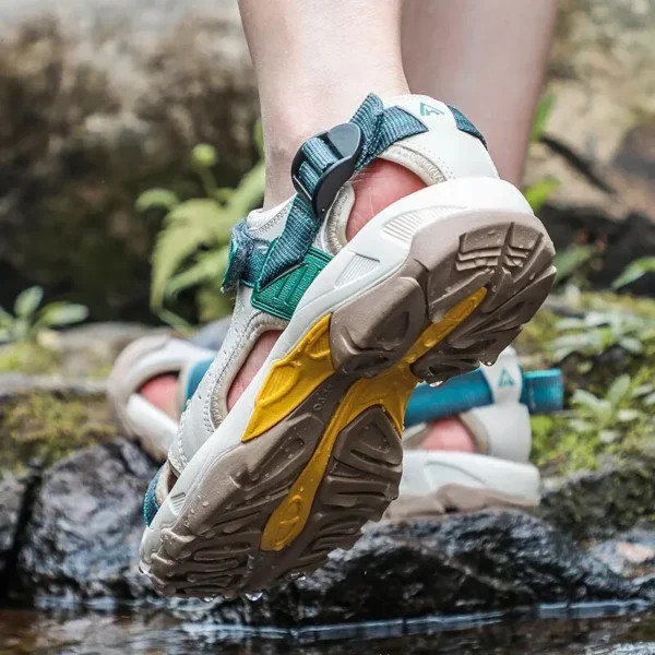 HUMTTO Sommer Wanderschuhe Outdoor Sandalen für Frauen Atmungsaktive Wasser Strand Damen Sandalen Camping Klettern Aqua Sneaker HT-9602 3