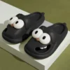 Evshine Damen-Hausschuhe mit großem Auge, wasserdicht, leicht, Duschsandalen, modische Hausschuhe, schöne, gemütliche Unisex-Cartoon-Slipper