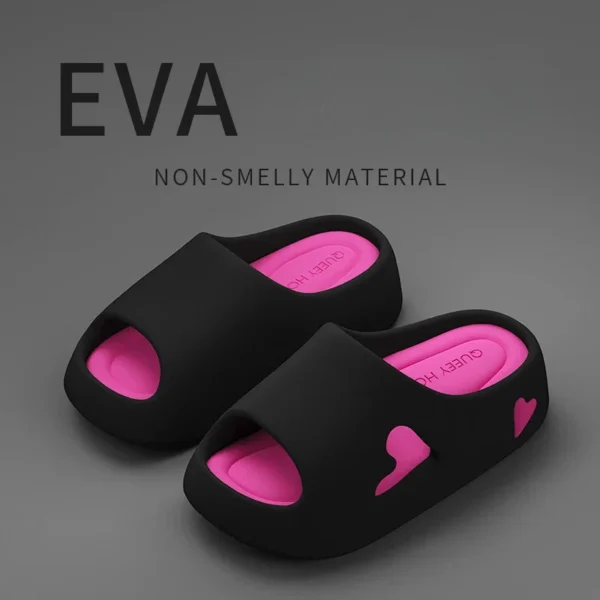 Hausschuhe Flip Flop Frauen Liebe Herz Plattform Wolke Outdoor Indoor Sommer Weiche Sandale Rutschen Damen Home Hotel Schuh Flache EVA 4