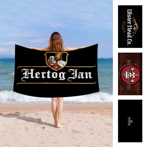 H-Hertog J-Jan Strandtuch, bunte Badetücher für Mädchen, Mikrofaser, schnell trocknend, individuell, sandfrei, Strand, Yoga, Spa, Fitnessstudio, Pool 3