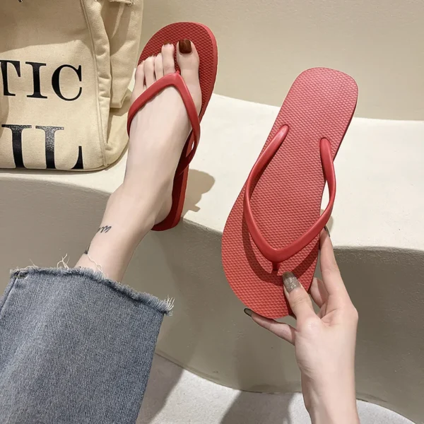 Paar Strand Sandalen Sommer Flip-Flops für Frauen Nette Candy Farbe Indoor Flache Schuhe Männer Strand Hausschuhe Nicht-slip weiche Sohle 4